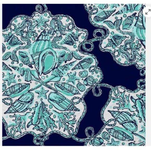 Lilly Pulitzer Everett Bright Navy Hey Big Sailor Tunic Shirt Dress size Large - Picture 7 of 13